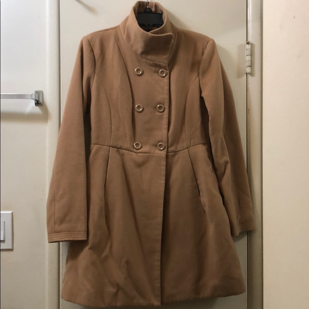 NWOT Tan peacoat